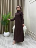Moda Elbise Kahve