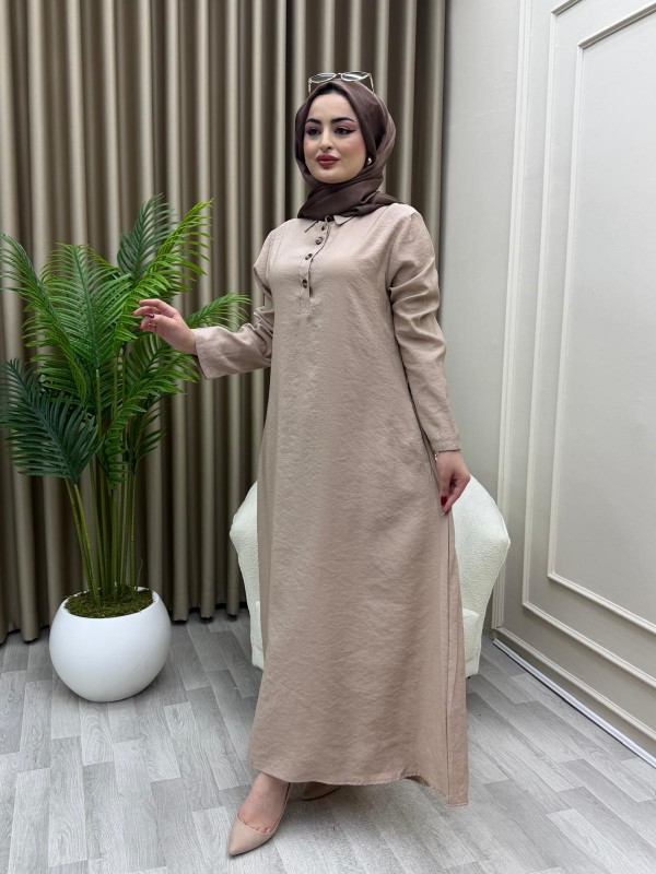 Moda Elbise Bej