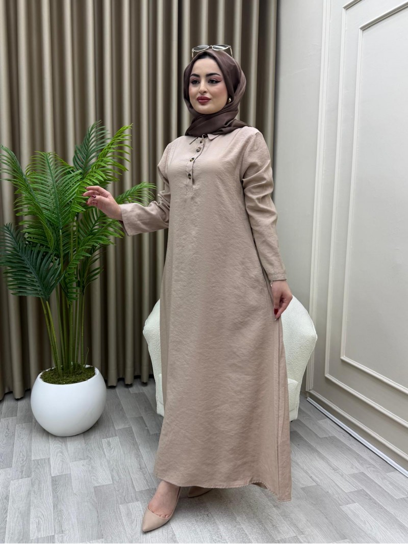 Moda Elbise Bej