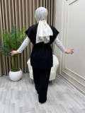 Oysh Yelekli Takım Siyah