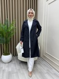 Yaprak Trençkot Lacivert Yaprak Trençkot Lacivert