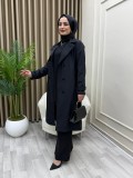 Yaprak Trençkot Siyah Yaprak Trençkot Siyah