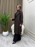 Yaprak Trençkot Kahve Yaprak Trençkot Kahve