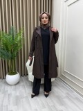 Yaprak Trençkot Kahve Yaprak Trençkot Kahve