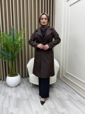 Yaprak Trençkot Kahve Yaprak Trençkot Kahve
