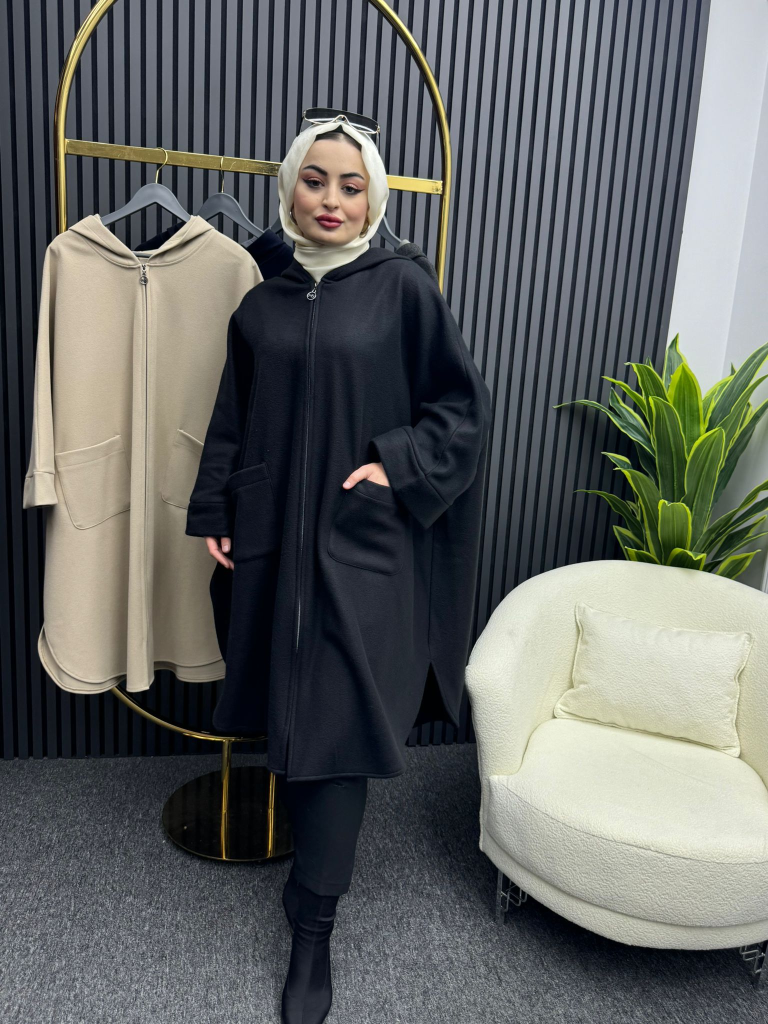 Yeni Sezon Kaşe Panço Siyah