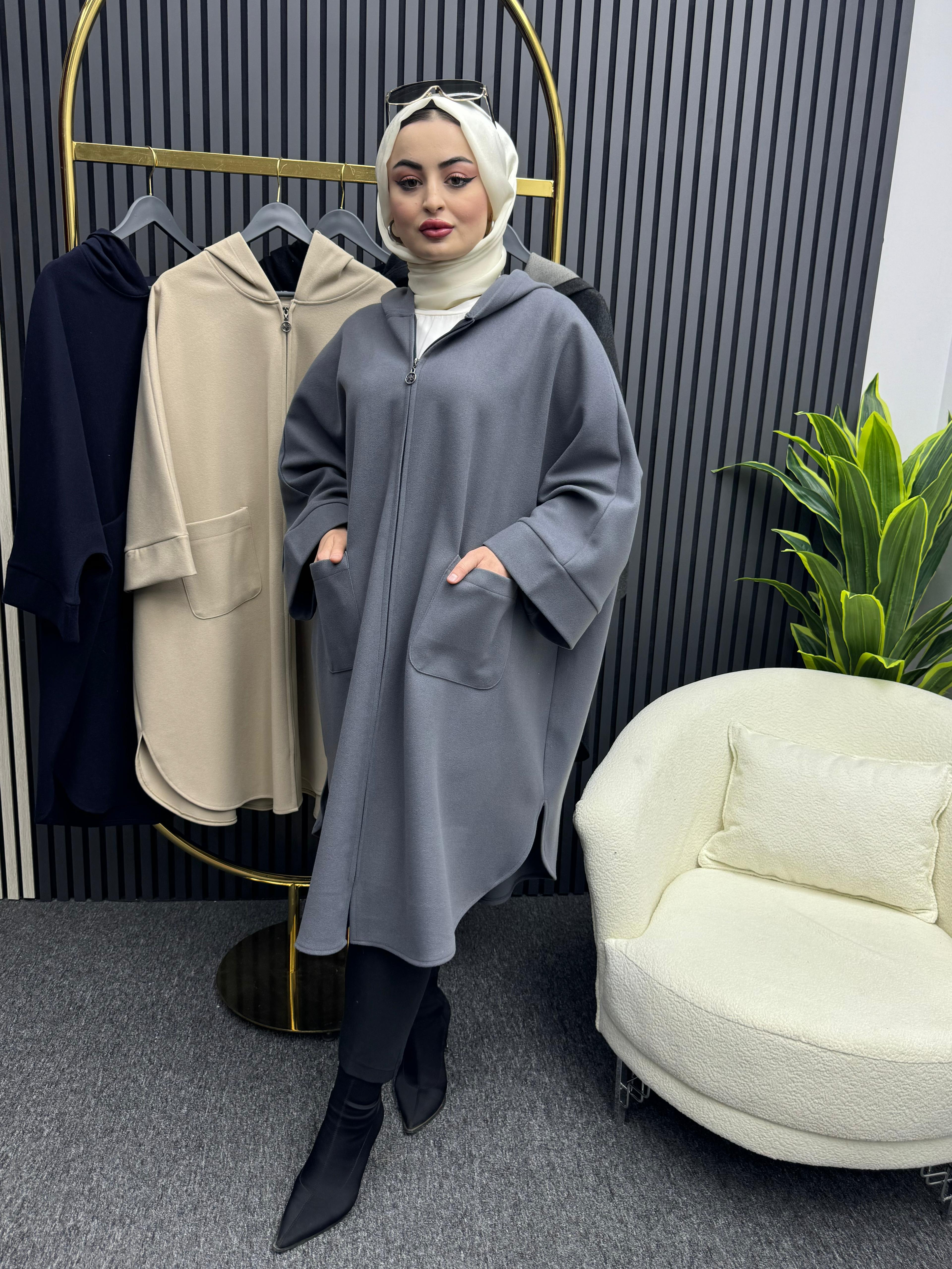 Yeni Sezon Kaşe Panço Gri